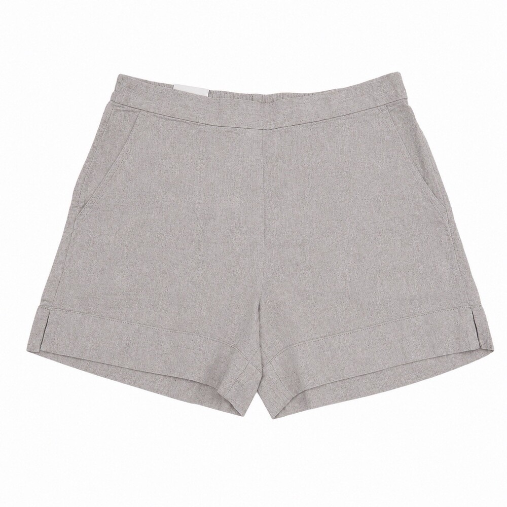 Banana Republic Women’s High Rise Linen Blend Shorts Oatmeal Size L NWT